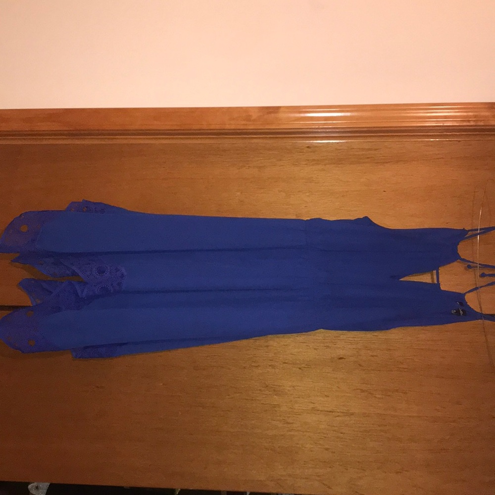 My Michelle blue dress.